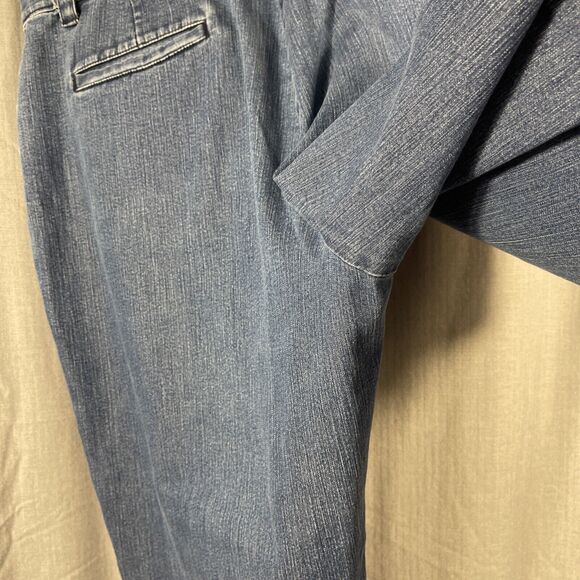 L.L. Bean Jeans Womens 18 Petite Blue High Rise‎ Straight Classic Fit MedWash - Picture 4 of 8